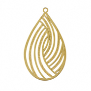 Breloques en acier Inox boh&egrave;mes goutte Dor&eacute;