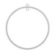 Breloques en acier Inox 52mm Argent&eacute;