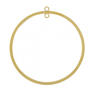 Breloques en acier Inox 52mm Dor&eacute;