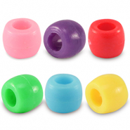 Perles acryliques rondelles 8mm Multicolore