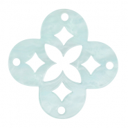 Pendentifs en r&eacute;sine mosa&iuml;que Bleu ciel