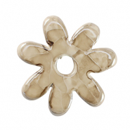 Perles en c&eacute;ramique DQ grecque fleur Greige