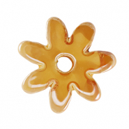 Perles en céramique DQ grecque fleur Jaune chaud