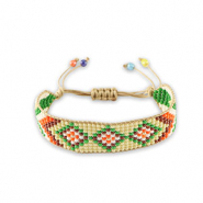 Bracelets tendance Beige amande-vert