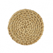 Pendentifs en rotin 50mm Beige natural