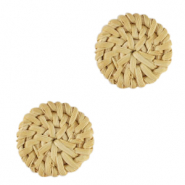 Pendentifs en rotin 22mm Beige natural