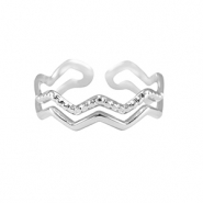 Bagues en acier Inox Argent&eacute;