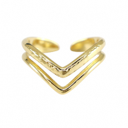 Bagues en acier Inox Dor&eacute;