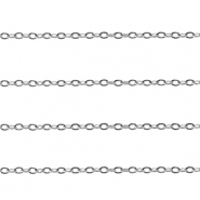 Appr&ecirc;ts en acier Inox cha&icirc;ne maille jaseron maille for&ccedil;at Argent&eacute;