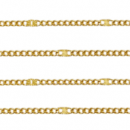 Appr&ecirc;ts en acier Inox cha&icirc;ne maille jaseron gourmette D&oacute;re