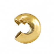 Appr&ecirc;ts en acier Inox Crimp Cover 5mm Dor&eacute;