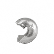 Appr&ecirc;ts en acier Inox Crimp Cover 3mm Argent&eacute;