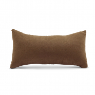 Pr&eacute;sentoir bijoux coussin velours doux Marron fonc&eacute;