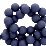Perles acryliques 6 mm Bleu marine