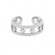 Bagues en acier Inox &eacute;toile Argent&eacute;