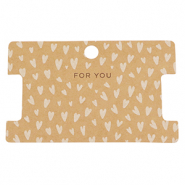 Cartes &agrave; bijoux "for you" Marron