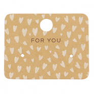 Cartes &agrave; bijoux "for you" Marron