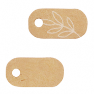 Cartes &agrave; bijoux fleurs Marron