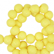 Perles en polym&egrave;re 6mm Jaune