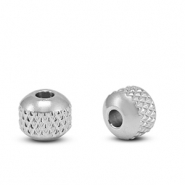 Perles en acier Inox 6mm Argent&eacute;