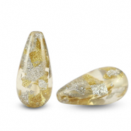 Perles Polaris Elements en forme de goutte Tiffany Blanc prosecco