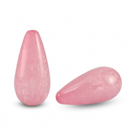 Perles Polaris Elements en forme de goutte Polmo Dahlia rose