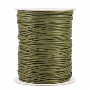 Fil macram&eacute; tress&eacute; 1.5mm Vert mousse