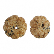 Pierres naturelles perles Quartzite fleur Marron