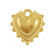 Breloques en acier Inox coeur Doré