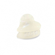 Accessoires pour cheveux pince &agrave; cheveux coeur Blanc