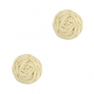 Pendentifs en Raphia 12mm Beige