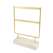 Pr&eacute;sentoir bijoux pour boucles d'oreilles Natural-dor&eacute;