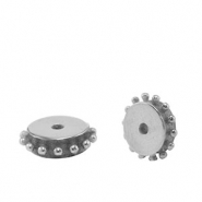 Perles en acier Inox Argent&eacute;