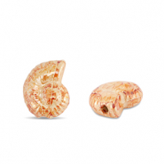 Perles en céramique DQ grecque coquille Orange