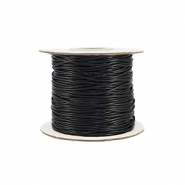 Fil macram&eacute; tress&eacute; 1mm Noire