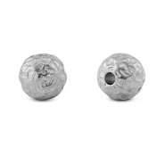 Perles en acier inox 8mm Argent&eacute;