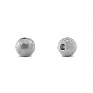 Perles en acier inox 6mm Argent&eacute;