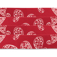 Lot de 4 bandanas Rouge-blanc
