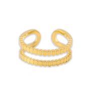 Bagues en acier Inox Dor&eacute;