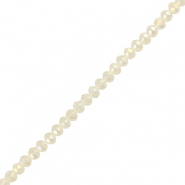 Perles &agrave; facettes 6x4mm disque Heishi Transparent