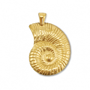 Breloques en acier Inox coquille Doré