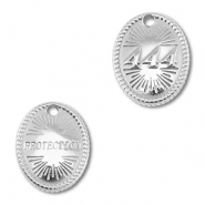 BY31&reg; Breloque en acier Inox num&eacute;ros des anges 444 / protection Argent&eacute;