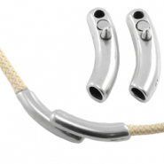 Fermoirs aimantés en métal DQ pour cordon (Dreamz) 5mm argenté antique (sans nickel)