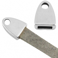 Embouts en m&eacute;tal DQ avec anneau Argent&eacute; antique (sans nickel)