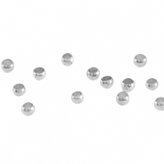 M&eacute;tal DQ perles &agrave; &eacute;craser 2.0mm argent&eacute; antique (sans nickel)