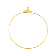 Supports boucles d'oreilles créoles 40mm en métal DQ doré (sans nickel)