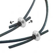 Perles stoppeur en m&eacute;tal DQ 7x3mm Argent&eacute; antique (sans nickel)