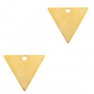 Breloques en m&eacute;tal DQ triangle Dor&eacute; (sans nickel)
