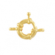 Appr&ecirc;ts en m&eacute;tal DQ fermoir bou&eacute;e 11mm avec anneaux Dor&eacute; (sans nickel)