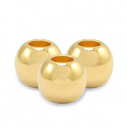 Perles en métal DQ 6mm Doré (sans nickel)